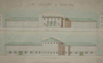 Art Gallery and Museum - 1926 Five hand-coloured manuscript drawings
