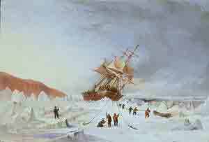 HMS Assistanc in the ice 