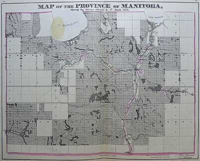 Map of Province of Manitoba 1873