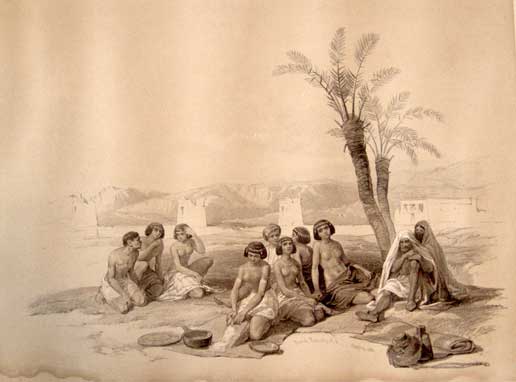 roberts Abyssinian slaves resting