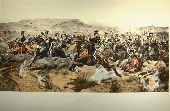 charge of the light brigade painting