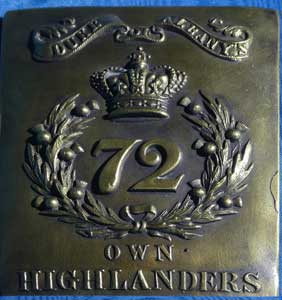 badge 72nd Duke of Albany's Highlanders