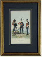 74th. Highlander's 1787 Piper, Officer, Private.