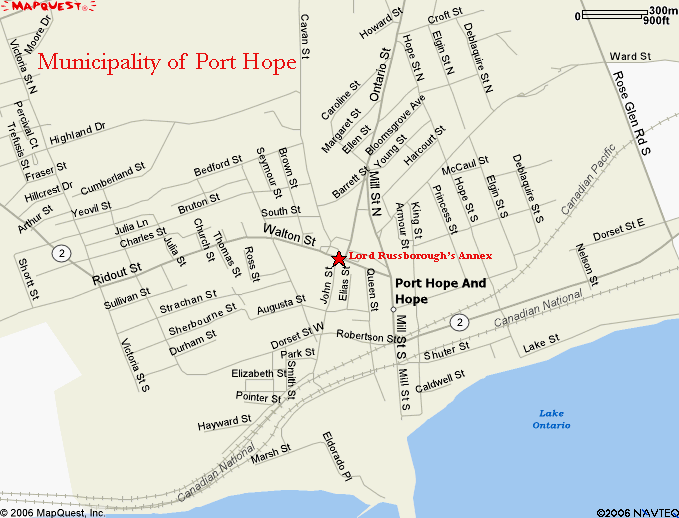 Map of Port Hope