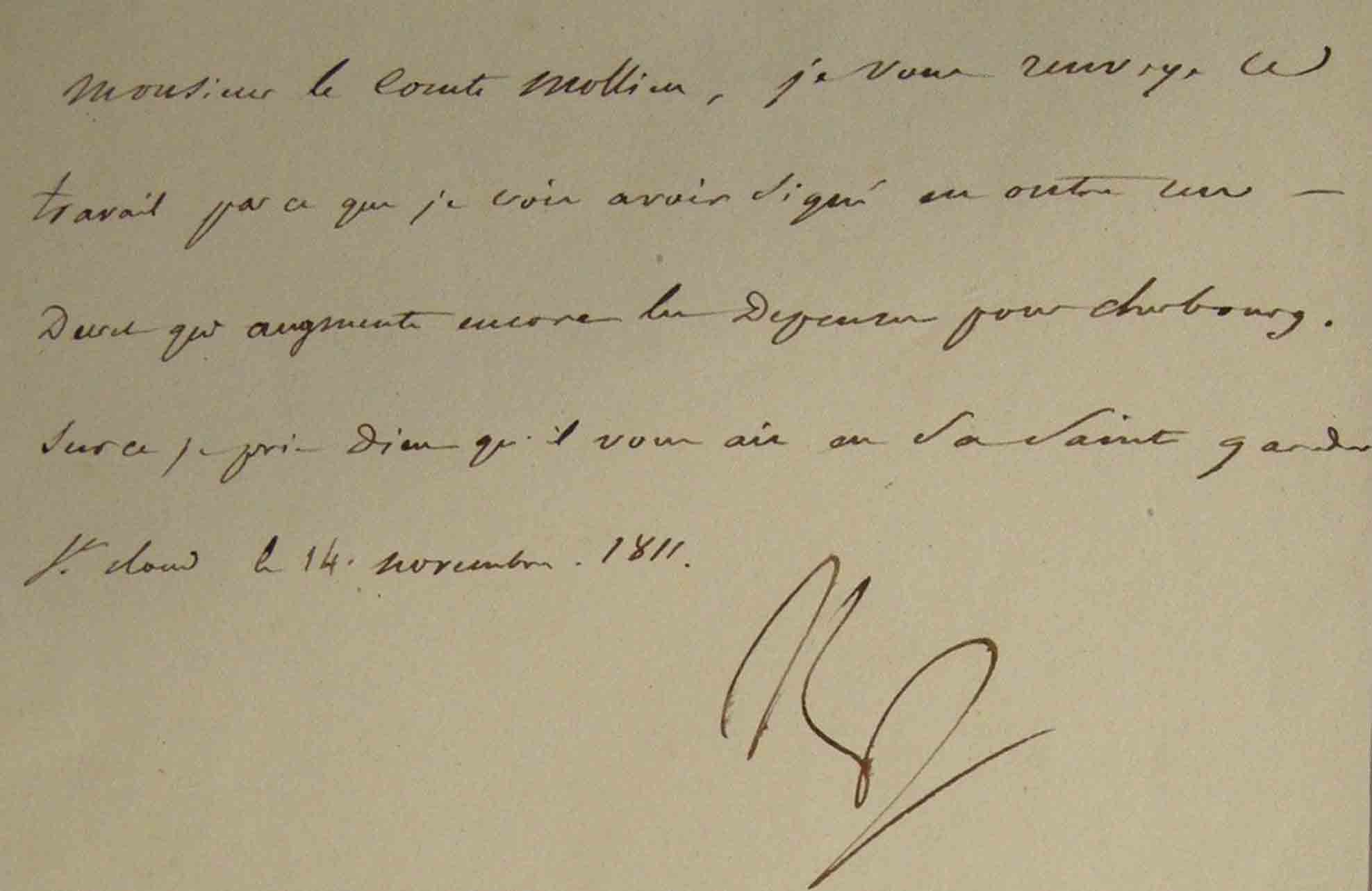 napoleon letter detail