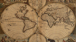 antique map of the world